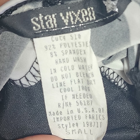 Star Vixen Black and White Zebra Maxi Dress - Picture 3 of 3